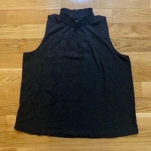 Loft Sleeveless High Neck Lace Blouse